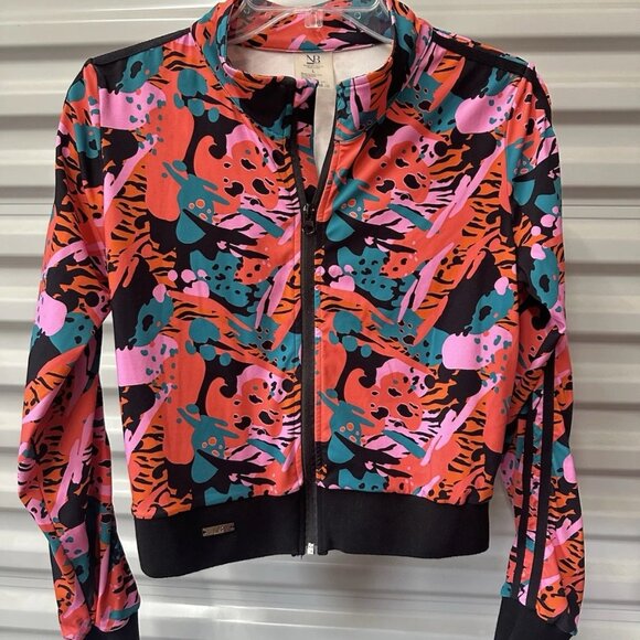 Noire Blanc NoiréBlanc Athletic Athleisure Colorful Enchanted Jacket Size Large - Picture 4 of 6